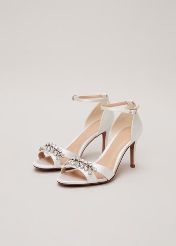 Phase Eight Embellished Heels White Canada | RPHFKX-073